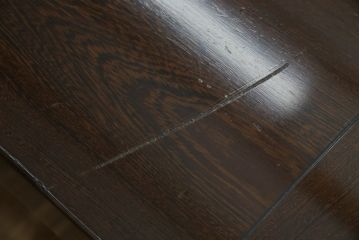 中古　鉄刀木(タガヤサン)　2wayでフレキシブルに使える!!和の空間づくりにおすすめの囲炉裏テーブル(木製火鉢、ダイニングテーブル、4人掛け、食卓、センターテーブル、ローテーブル)(R-075389)