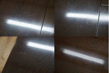 中古　鉄刀木(タガヤサン)　2wayでフレキシブルに使える!!和の空間づくりにおすすめの囲炉裏テーブル(木製火鉢、ダイニングテーブル、4人掛け、食卓、センターテーブル、ローテーブル)(R-075389)