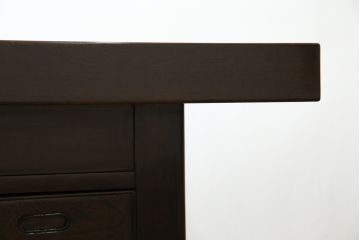 中古　鉄刀木(タガヤサン)　2wayでフレキシブルに使える!!和の空間づくりにおすすめの囲炉裏テーブル(木製火鉢、ダイニングテーブル、4人掛け、食卓、センターテーブル、ローテーブル)(R-075389)