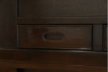 中古　鉄刀木(タガヤサン)　2wayでフレキシブルに使える!!和の空間づくりにおすすめの囲炉裏テーブル(木製火鉢、ダイニングテーブル、4人掛け、食卓、センターテーブル、ローテーブル)(R-075389)