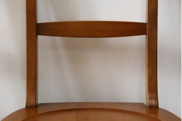 中古　美品　横浜ダニエル(daniel)　アメリカンシリーズ　シンプルなデザインが取り入れやすいダイニングチェア4脚セット(アームレスチェア、板座チェア、椅子、イス)(定価4脚で約40万円)(R-075393)