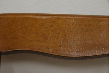 中古　美品　横浜ダニエル(daniel)　アメリカンシリーズ　シンプルなデザインが取り入れやすいダイニングチェア4脚セット(アームレスチェア、板座チェア、椅子、イス)(定価4脚で約40万円)(R-075393)