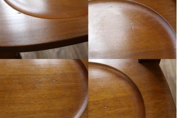中古　美品　横浜ダニエル(daniel)　アメリカンシリーズ　シンプルなデザインが取り入れやすいダイニングチェア4脚セット(アームレスチェア、板座チェア、椅子、イス)(定価4脚で約40万円)(R-075393)
