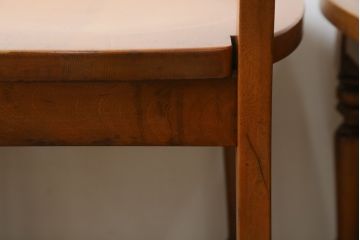 中古　美品　横浜ダニエル(daniel)　アメリカンシリーズ　シンプルなデザインが取り入れやすいダイニングチェア4脚セット(アームレスチェア、板座チェア、椅子、イス)(定価4脚で約40万円)(R-075393)