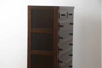 中古　美品　松本民芸家具　和洋どちらにも馴染む上品な佇まいのチェスト(洋服タンス、収納たんす、引き出し)(R-075395)