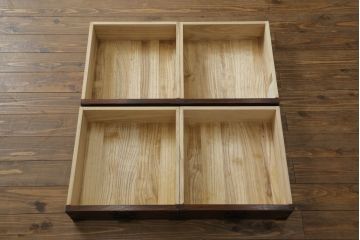 中古　美品　岩谷堂箪笥　和モダンスタイルのお部屋におすすめなブックケース(書棚、本箱、飾り棚、収納棚、戸棚、キャビネット)(R-075396)