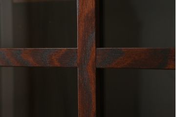 中古　美品　岩谷堂箪笥　和モダンスタイルのお部屋におすすめなブックケース(書棚、本箱、飾り棚、収納棚、戸棚、キャビネット)(R-075396)