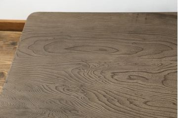 和製ビンテージ　美品!!　高級杉材　勘六作　木の風合いが楽しめる凝ったデザインの座卓(ローテーブル、センターテーブル、文机、座机、ヴィンテージ)(R-075402)