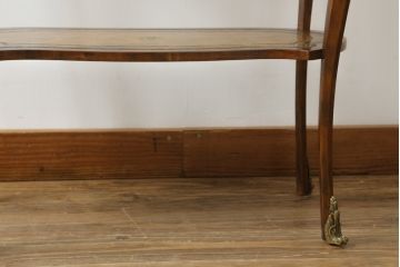 中古　イギリス　メートランドスミス(MAITLAND SMITH)　細部まで拘りあるデザインが素敵なサイドテーブル(コンソールテーブル、飾り棚、花台、英国、店舗什器)(R-075404)