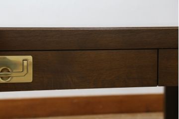 中古　美品!!　カリモク家具(karimoku)　domani(ドマーニ)　Morganton(モーガントン)　ゴールドの引手が高級感を演出するセンターテーブル(リビングテーブル、ローテーブル)(定価約25万円)(R-075412)