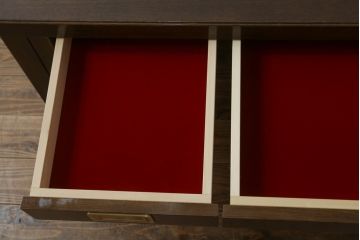中古　美品!!　カリモク家具(karimoku)　domani(ドマーニ)　Morganton(モーガントン)　ゴールドの引手が高級感を演出するセンターテーブル(リビングテーブル、ローテーブル)(定価約25万円)(R-075412)