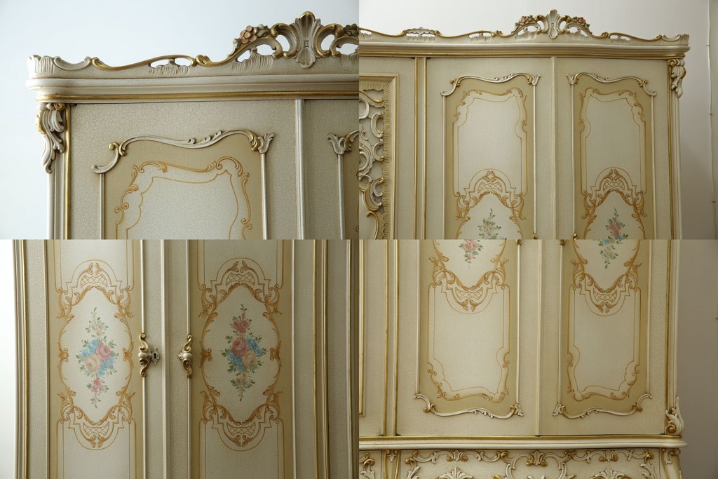 中古　SILIK(シリック)　ロココ調　エレガントな空間づくりにおすすめ!特大ワードローブ　定価約220万円　(R-075414)