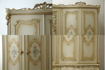 中古　SILIK(シリック)　ロココ調　エレガントな空間づくりにおすすめ!特大ワードローブ　定価約220万円　(R-075414)