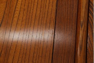 中古　美品!!　総欅(ケヤキ)材　趣ある佇まいが目を引く関西火鉢(ローテーブル、長火鉢、座卓、囲炉裏)(R-075415)
