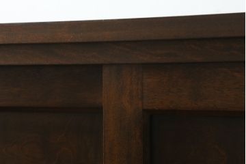 中古　特注品　松本民芸家具　シックで落ち着いた佇まいが魅力的なA型下駄箱(収納棚、戸棚、キャビネット)(R-075416)