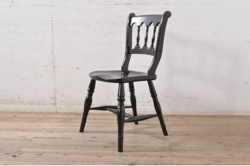【簡易リペア限定品】和製ビンテージ 松本民芸家具 #49A型ワイコムチェア 落ち着いた色味と滑らかな質感が美しいダイニングチェア3脚セット(板座チェア、椅子、イス、ヴィンテージ)(定価3脚で約31万5千円)(R-075424)