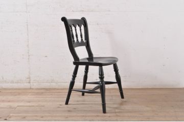 【簡易リペア限定品】和製ビンテージ 松本民芸家具 #49A型ワイコムチェア 落ち着いた色味と滑らかな質感が美しいダイニングチェア3脚セット(板座チェア、椅子、イス、ヴィンテージ)(定価3脚で約31万5千円)(R-075424)