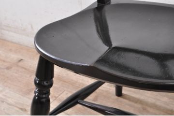 【簡易リペア限定品】和製ビンテージ 松本民芸家具 #49A型ワイコムチェア 落ち着いた色味と滑らかな質感が美しいダイニングチェア3脚セット(板座チェア、椅子、イス、ヴィンテージ)(定価3脚で約31万5千円)(R-075424)