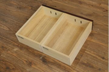 中古　美品　仙台民芸箪笥(仙台箪笥)　欅産業　拭き漆塗りが美しい階段箪笥(和たんす、収納箪笥、整理タンス、引き出し)(R-075430)