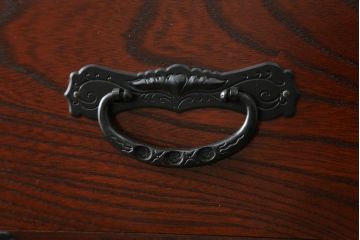 中古　美品　仙台民芸箪笥(仙台箪笥)　欅産業　拭き漆塗りが美しい階段箪笥(和たんす、収納箪笥、整理タンス、引き出し)(R-075430)