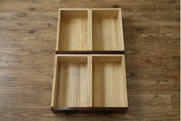 中古　美品　仙台民芸箪笥(仙台箪笥)　欅産業　拭き漆塗り　力強い木目が魅力の階段箪笥　(R-075430)