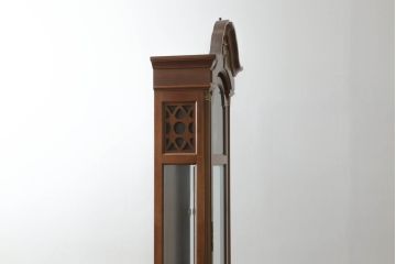 中古　細やかな装飾が光る!気品漂うシックな雰囲気が魅力のホールクロック(時計台、振り子時計、クオーツ時計、大型、ディスプレイ、ドイツ)(R-075434)