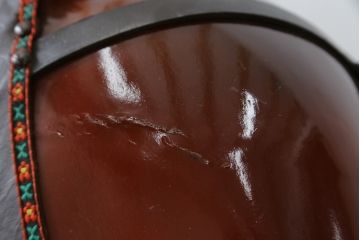 イギリスビンテージ　リアルな造形のロッキングホース(木馬、ビンテージ、ディスプレイ、英国)(R-075438)