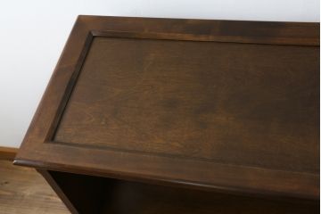 中古　美品!!　葉山ガーデン(Hayama Classic)　上質な和の空間を演出する格子引き戸の収納棚(食器棚、茶棚、戸棚)(R-075439)