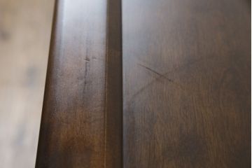 中古　美品!!　葉山ガーデン(Hayama Classic)　上質な和の空間を演出する格子引き戸の収納棚(食器棚、茶棚、戸棚)(R-075439)