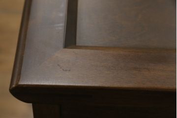 中古　美品!!　葉山ガーデン(Hayama Classic)　上質な和の空間を演出する格子引き戸の収納棚(食器棚、茶棚、戸棚)(R-075439)