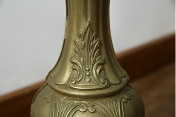 中古　イタリア高級家具　組み立て式　大理石　ヨーロピアンなお部屋の演出にピッタリな真鍮製のポールハンガー　(R-075440)