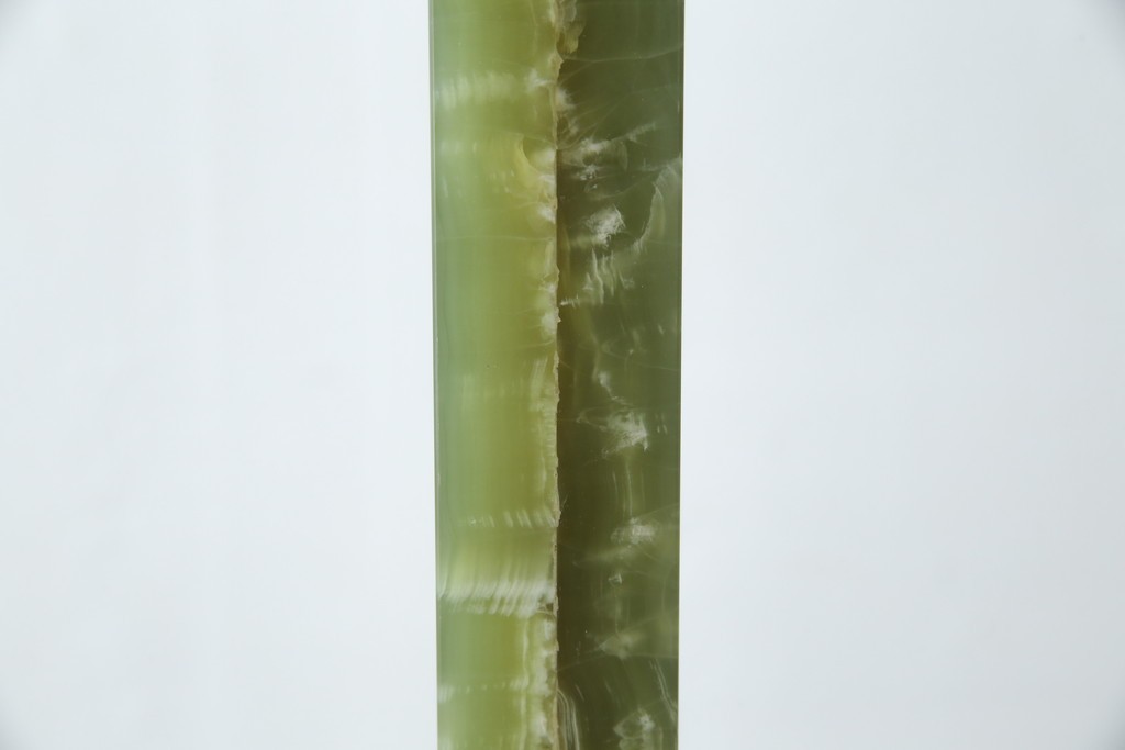 中古　イタリア高級家具　組み立て式　大理石　ヨーロピアンなお部屋の演出にピッタリな真鍮製のポールハンガー　(R-075440)