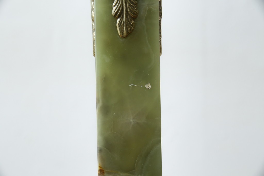 中古　イタリア高級家具　組み立て式　大理石　ヨーロピアンなお部屋の演出にピッタリな真鍮製のポールハンガー　(R-075440)