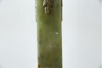 中古　イタリア高級家具　組み立て式　大理石　ヨーロピアンなお部屋の演出にピッタリな真鍮製のポールハンガー　(R-075440)