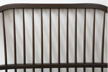 中古　美品　松本民芸家具　#513型　和モダン空間を演出する長ウィンザーチェア(ベンチ、2人掛けソファ、二人掛け、ウインザーチェア、長椅子)(定価約31万円)(R-075447)
