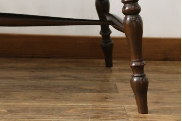 中古　美品　松本民芸家具　#513型　和モダン空間を演出する長ウィンザーチェア(ベンチ、2人掛けソファ、二人掛け、ウインザーチェア、長椅子)(定価約31万円)(R-075447)