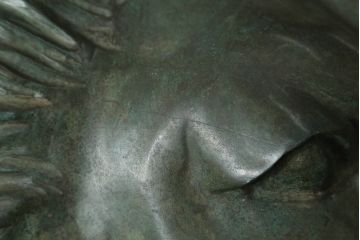 ビンテージ雑貨　ブロンズ　置いてあるだけで存在感がある!堂々とした雰囲気の大きなライオン像(置物、オブジェ、店舗什器、ブロンズ像、獅子、ディスプレイ、ヴィンテージ)(R-075451)