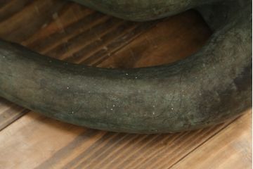 ビンテージ雑貨　ブロンズ　置いてあるだけで存在感がある!堂々とした雰囲気の大きなライオン像(置物、オブジェ、店舗什器、ブロンズ像、獅子、ディスプレイ、ヴィンテージ)(R-075451)