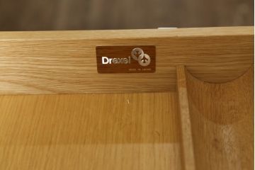 中古　DREXEL HERITAGE(ドレクセルヘリテイジ)　Triune(トライユン)　585-107　高級感溢れる上品な佇まいが美しいオーダー両袖机(プレジデントデスク、ニーホールデスク、ワークデスク、オフィスデスク、在宅用、在宅ワーク用)(定価約140万円)(R-075454)