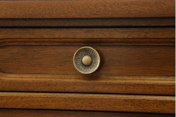 中古　DREXEL HERITAGE(ドレクセルヘリテイジ)　Triune(トライユン)　585-107　高級感溢れる上品な佇まいが美しいオーダー両袖机(プレジデントデスク、ニーホールデスク、ワークデスク、オフィスデスク、在宅用、在宅ワーク用)(定価約140万円)(R-075454)