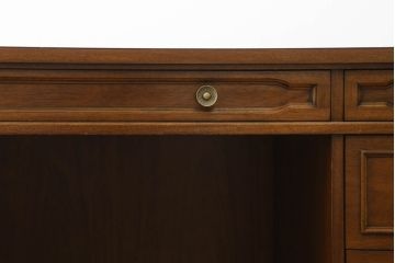 中古　DREXEL HERITAGE(ドレクセルヘリテイジ)　Triune(トライユン)　585-107　高級感溢れる上品な佇まいが美しいオーダー両袖机(プレジデントデスク、ニーホールデスク、ワークデスク、オフィスデスク、在宅用、在宅ワーク用)(定価約140万円)(R-075454)