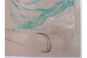 真作　田村能里子　「風の香り」　35/85　サイン入り　リトグラフ(版画、絵画、人物画、額装)(R-075460)