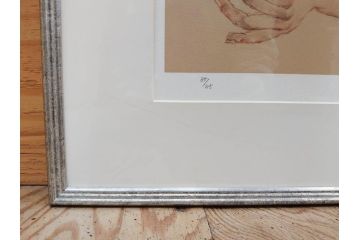 真作　田村能里子　「風の香り」　35/85　サイン入り　リトグラフ(版画、絵画、人物画、額装)(R-075460)