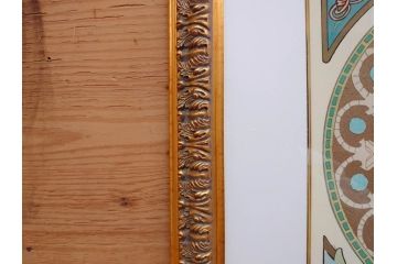 真作　アルフォンス ミュシャ　「羽根ペン」　143/250　サイン入り　リトグラフ(版画、人物画、額装)(R-075463)