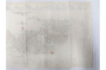 明治14年9月出版　都会便覧名所画入　大日本府県名所独案内(全)　小林栄成　安田安五郎(鳥瞰図、戦前、彩色版画、古地図、印刷物、俯瞰図、十四年)(R-075465)