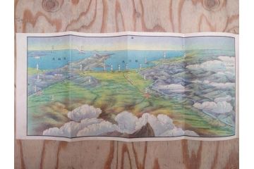 明治〜大正　富士山北口全図　名細図　頂展望図　一新講社　東京〜大山富士山道中案内 など 富士山案内図5枚セット(観光地図、登山遊覧案内、パンフレット、印刷物、古地図、鳥観図、俯瞰図、絵図)(R-075466)