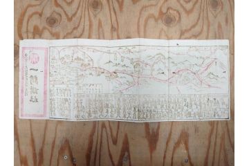明治〜大正　富士山北口全図　名細図　頂展望図　一新講社　東京〜大山富士山道中案内 など 富士山案内図5枚セット(観光地図、登山遊覧案内、パンフレット、印刷物、古地図、鳥観図、俯瞰図、絵図)(R-075466)