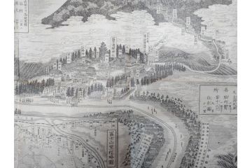 明治〜大正　富士山北口全図　名細図　頂展望図　一新講社　東京〜大山富士山道中案内 など 富士山案内図5枚セット(観光地図、登山遊覧案内、パンフレット、印刷物、古地図、鳥観図、俯瞰図、絵図)(R-075466)