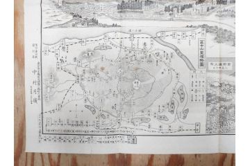 明治〜大正　富士山北口全図　名細図　頂展望図　一新講社　東京〜大山富士山道中案内 など 富士山案内図5枚セット(観光地図、登山遊覧案内、パンフレット、印刷物、古地図、鳥観図、俯瞰図、絵図)(R-075466)