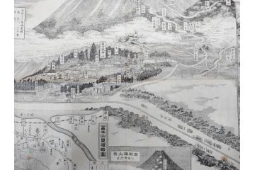 明治〜大正　富士山北口全図　名細図　頂展望図　一新講社　東京〜大山富士山道中案内 など 富士山案内図5枚セット(観光地図、登山遊覧案内、パンフレット、印刷物、古地図、鳥観図、俯瞰図、絵図)(R-075466)
